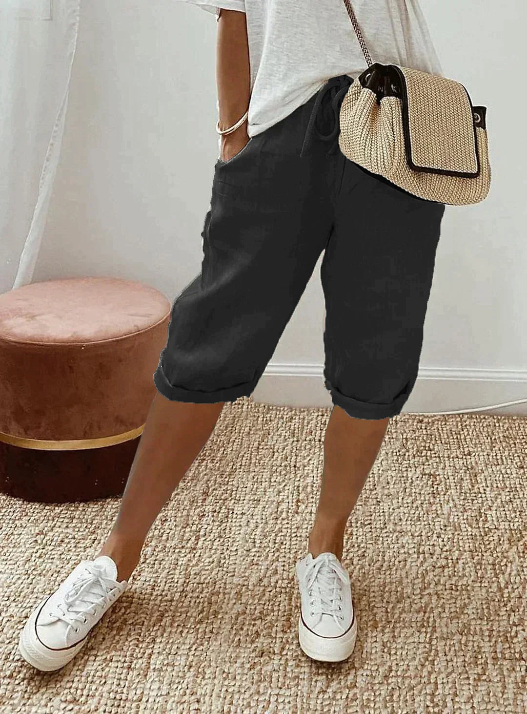 Linen Capris for Everyday Comfort - Breezy Warm-Weather Style
