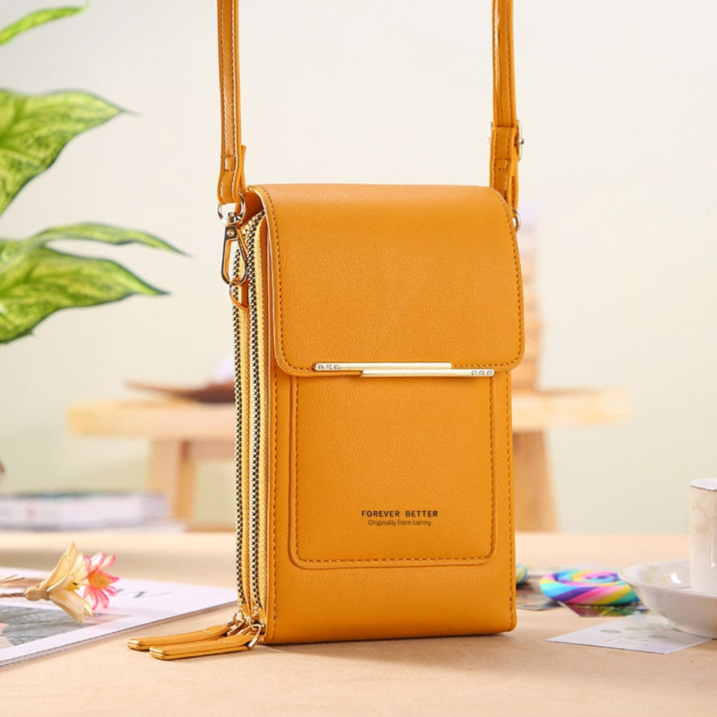 Women's Crossbody Phone Bag with Touchscreen Pocket - Smart Everyday Bag