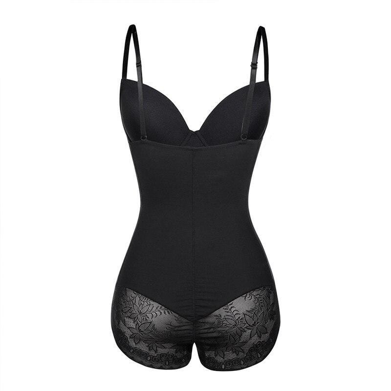 Women's Sculpting Lace Trim Bodysuit - Smoothing Everyday Shapewear
