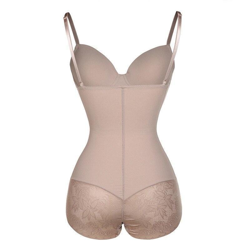 Women's Sculpting Lace Trim Bodysuit - Smoothing Everyday Shapewear