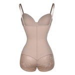 Women's Sculpting Lace Trim Bodysuit - Smoothing Everyday Shapewear