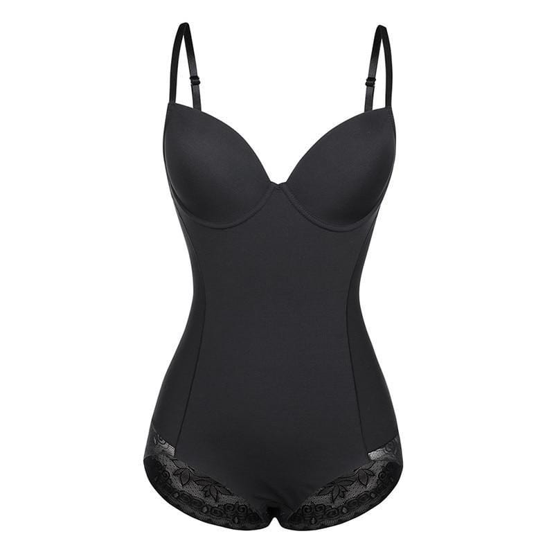 Women's Sculpting Lace Trim Bodysuit - Smoothing Everyday Shapewear