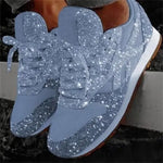 Women's Glitter Sneakers - Sparkly Everyday Comfort Shoes