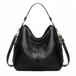 Women's Hobo Shoulder Bag with Gold Hardware - Everyday Luxe Style