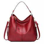 Women's Hobo Shoulder Bag with Gold Hardware - Everyday Luxe Style