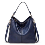 Women's Hobo Shoulder Bag with Gold Hardware - Everyday Luxe Style