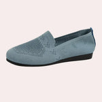 Women's Cushioned Knit Loafers with Arch Support - Breathable Everyday Shoes