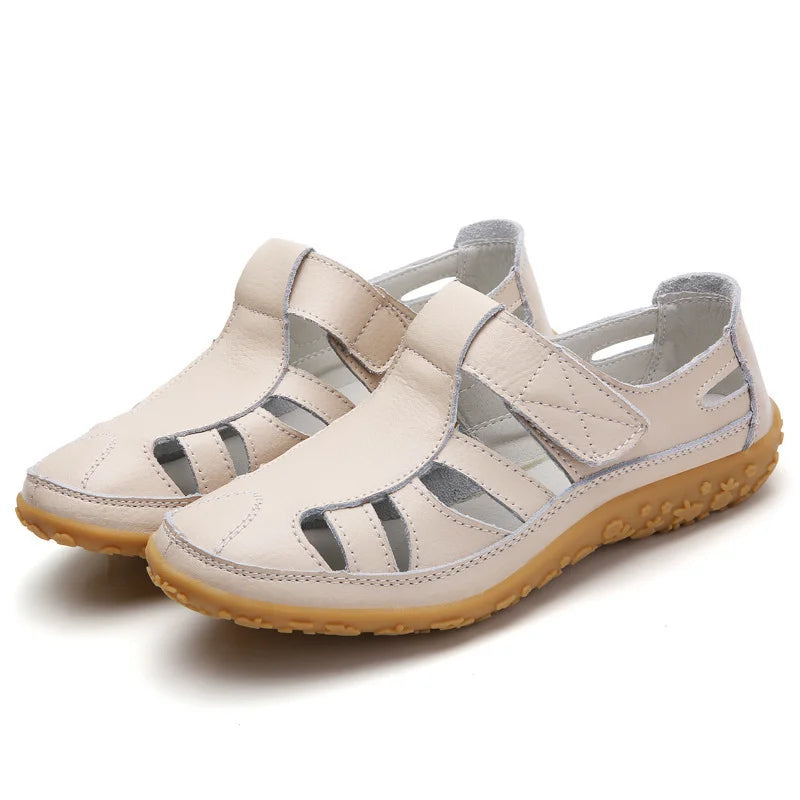 Supportive Cushioned Cut-Out Sandals - Orthopedic Comfort