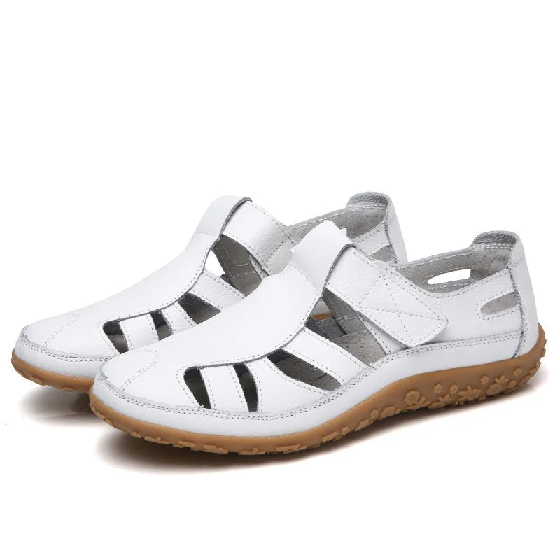 Supportive Cushioned Cut-Out Sandals - Orthopedic Comfort