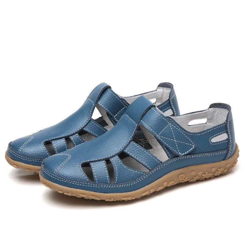 Supportive Cushioned Cut-Out Sandals - Orthopedic Comfort