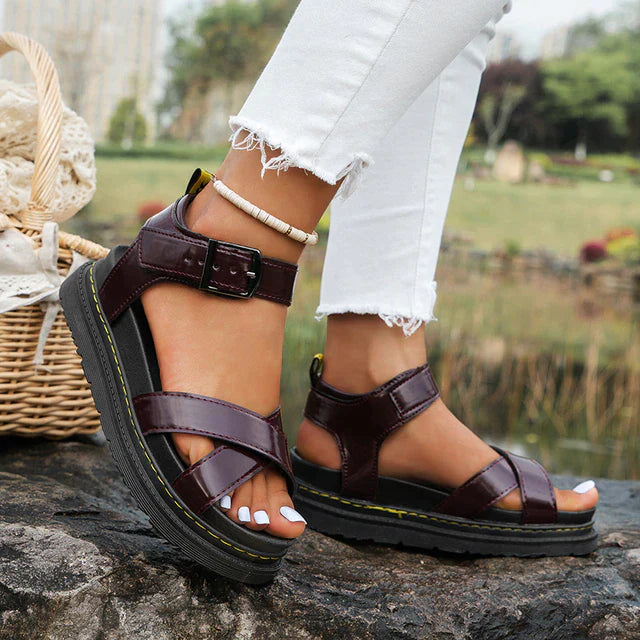 Comfort Strapped Arch Support Sandals - Cushioned Everyday Sandal
