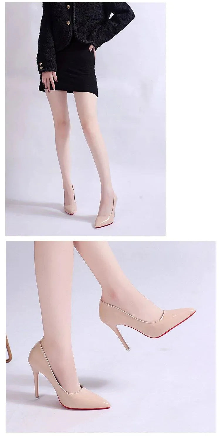 Women's Pointed-Toe Stiletto Pumps - Classic Platform Heels
