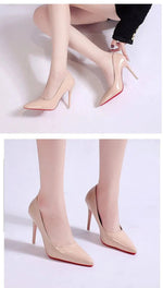 Women's Pointed-Toe Stiletto Pumps - Classic Platform Heels