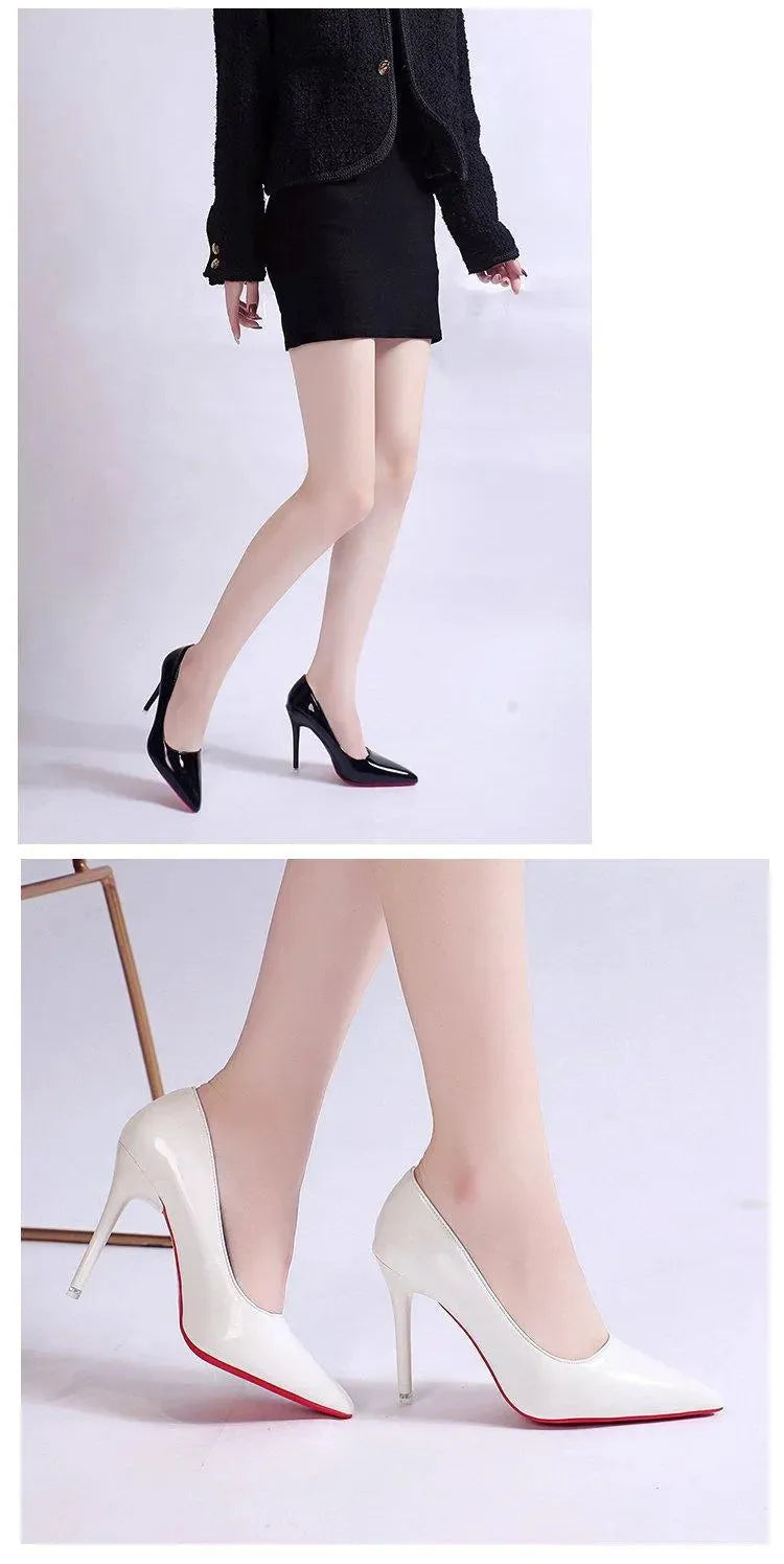 Women's Pointed-Toe Stiletto Pumps - Classic Platform Heels