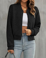 Women's Lightweight Bomber Jacket - Breathable Everyday Layer