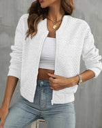 Women's Lightweight Bomber Jacket - Breathable Everyday Layer