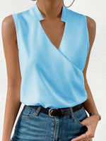 Elegant Floral V-Neck Sleeveless Top - Versatile Everyday Style