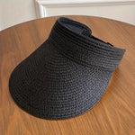 Women's Wide Brim Sun Visor Hat - Collapsible UV Protection