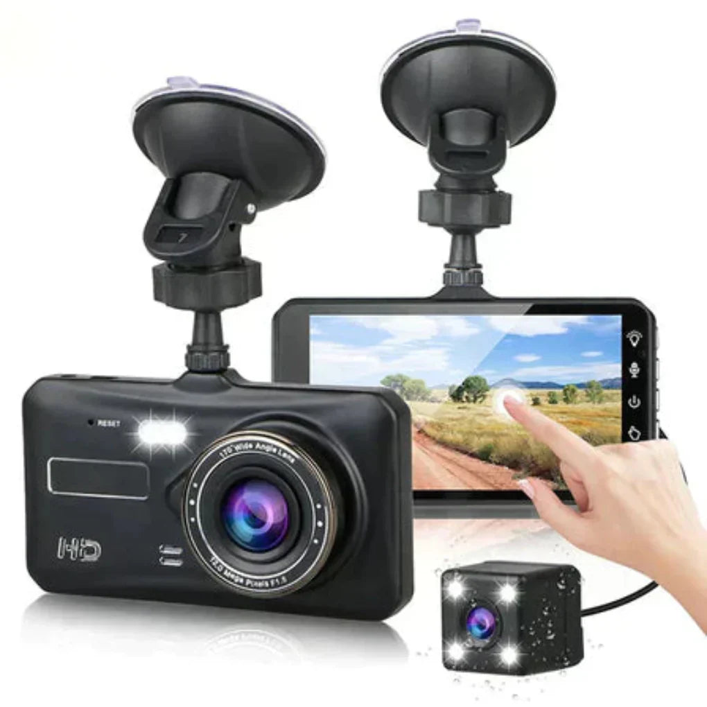 Wireless Dual Dash Camera - Night Vision, 170 Degree Angle