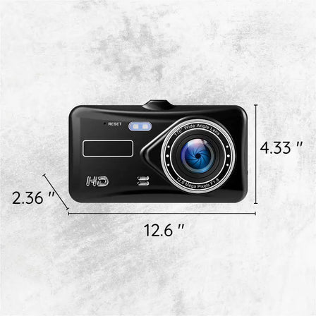 Wireless Dual Dash Camera - Night Vision, 170 Degree Angle