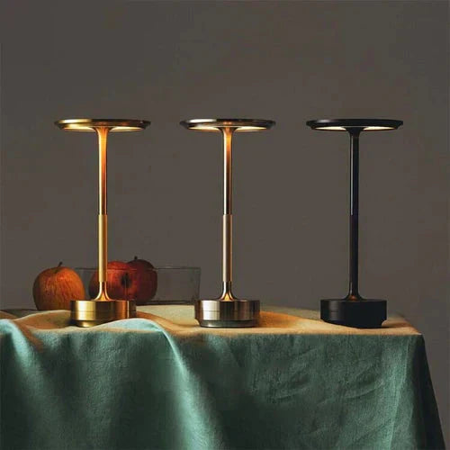 GlowBeam Wireless Table Lamp - USB Rechargeable Design