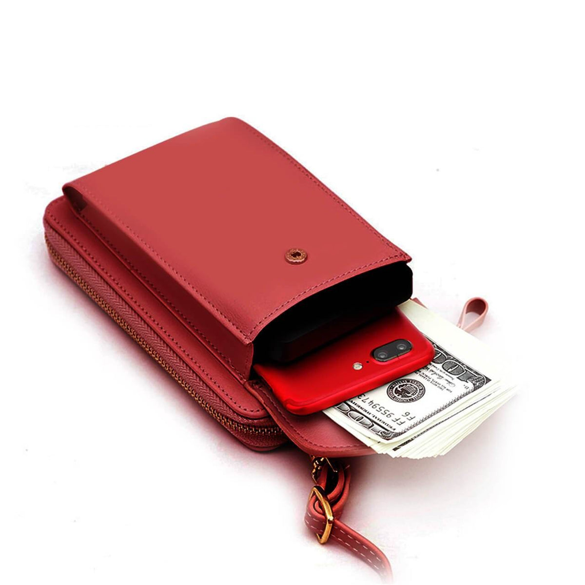 Women's Crossbody Clutch Phone Wallet - Compact Everyday Sling