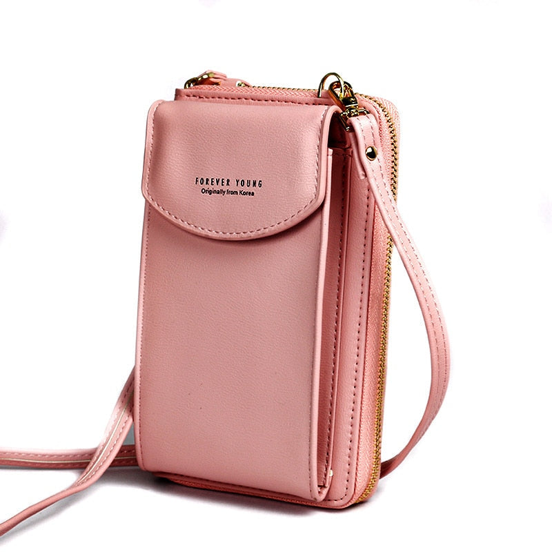 Women's Crossbody Clutch Phone Wallet - Compact Everyday Sling