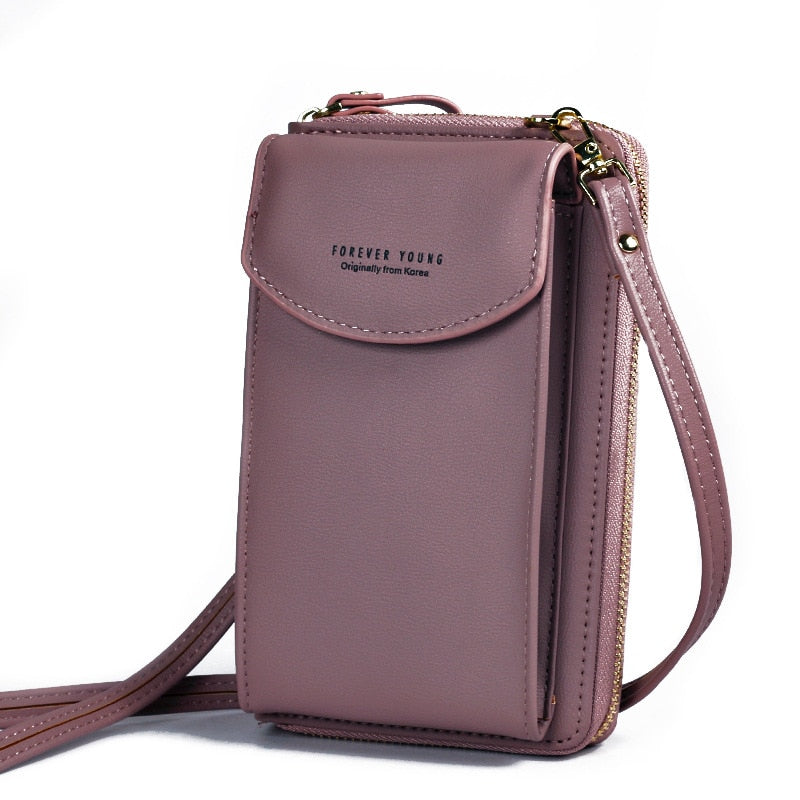 Women's Crossbody Clutch Phone Wallet - Compact Everyday Sling