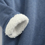 Cozy Fleece-Lined Sweatshirts for Women - Warm Cotton-Blend Layer