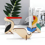 WildGlow Wooden Animal Table Lamp - Kids Night Light