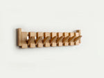 HarmonyCoat Wooden Piano Coat Rack - Stylish Entryway Hook Organizer