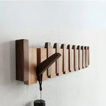 HarmonyCoat Wooden Piano Coat Rack - Stylish Entryway Hook Organizer