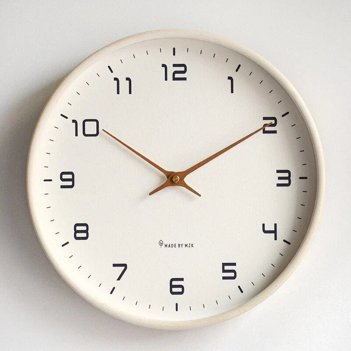 Nordic Timber Wooden Wall Clock - Natural Solid Wood Design