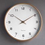 Nordic Timber Wooden Wall Clock - Natural Solid Wood Design