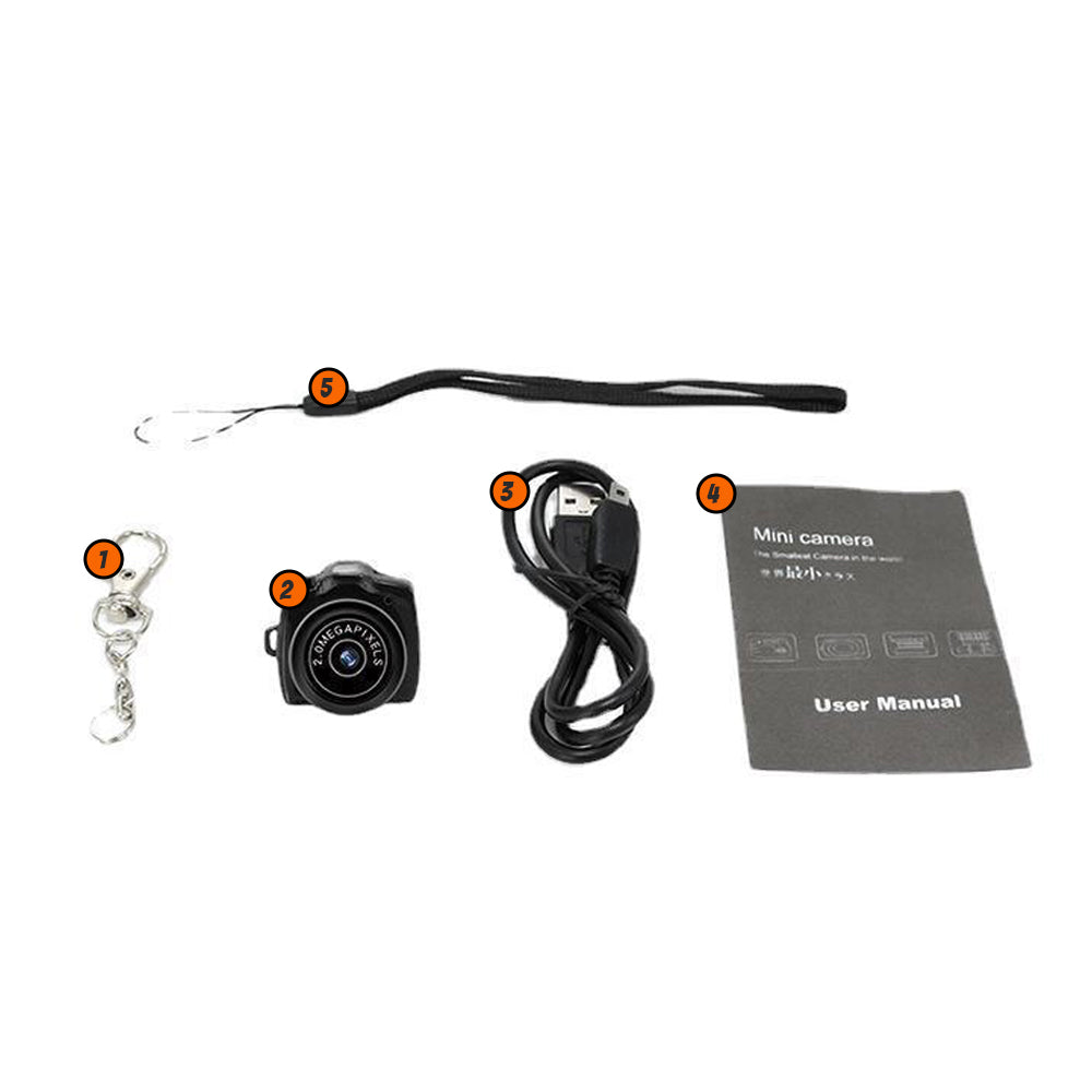 Digital Compact Mini Video Camera - 13MP, 1080p HD Recording