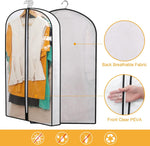 PEVA Garment Cover Set - Breathable Hanging Closet Bags