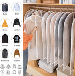 PEVA Garment Cover Set - Breathable Hanging Closet Bags