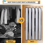 PEVA Garment Cover Set - Breathable Hanging Closet Bags