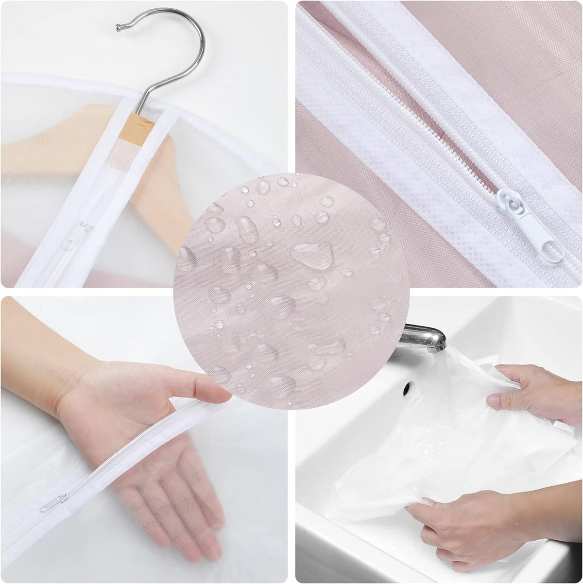 PEVA Garment Cover Set - Breathable Hanging Closet Bags