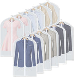 PEVA Garment Cover Set - Breathable Hanging Closet Bags