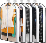 PEVA Garment Cover Set - Breathable Hanging Closet Bags